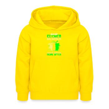 Federball Badminton Suche Gegner Keine Opfer - Kinder Hoodie - Gelb - Vorne - AI Model Kid Female (0cm)