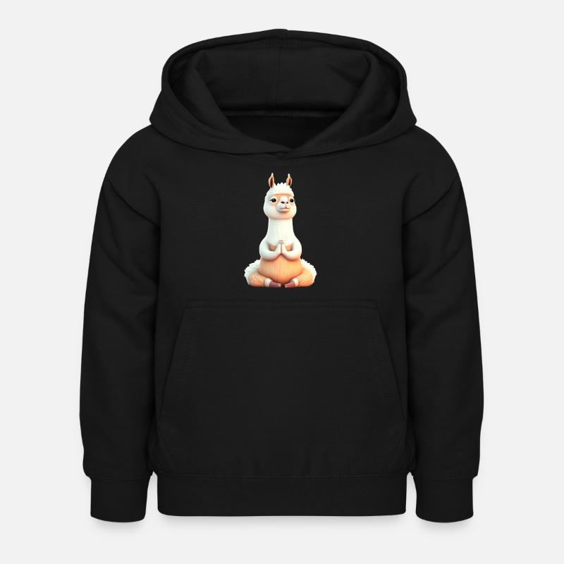llamaste - Sweat à capuche Enfant - noir