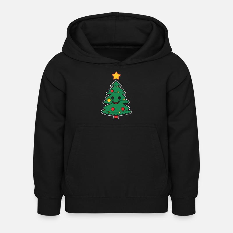 Petit sapin de noel - Sweat à capuche Enfant - noir