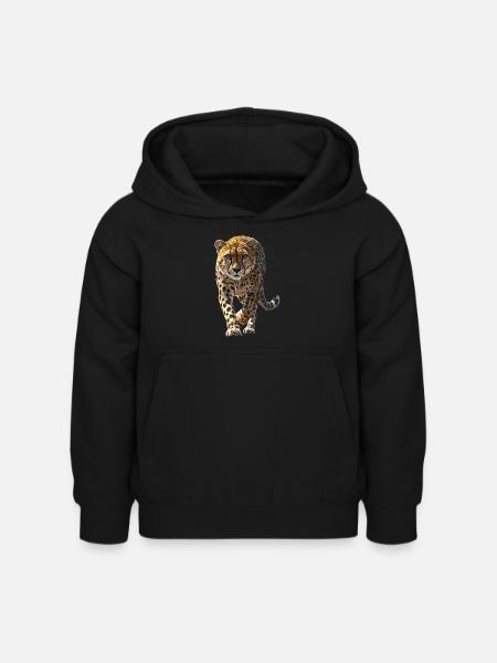 Gepard - Kinder Hoodie - Schwarz