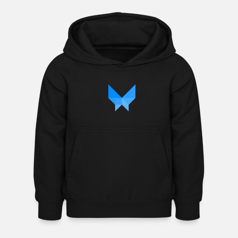 Papillon - Tangram - Sweat à capuche Enfant - noir
