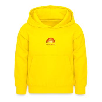 Vintage Breckenridge Colorado Fan Retro Cool - Kinder Hoodie - Gelb - Vorne - AI Model Kid Female (0cm)