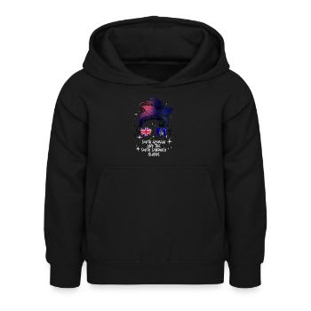 Géorgie du Sud et les îles Sandwich du Sud - Sweat à capuche Enfant - noir - Devant - AI Model Kid Female (0cm)