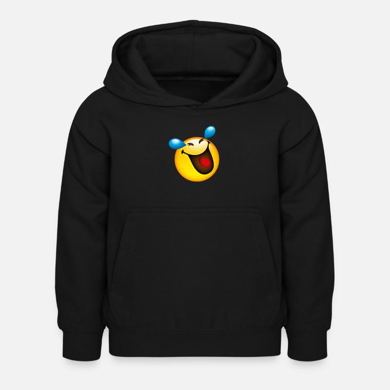 Smiley Smile - Hoodie til børn - sort