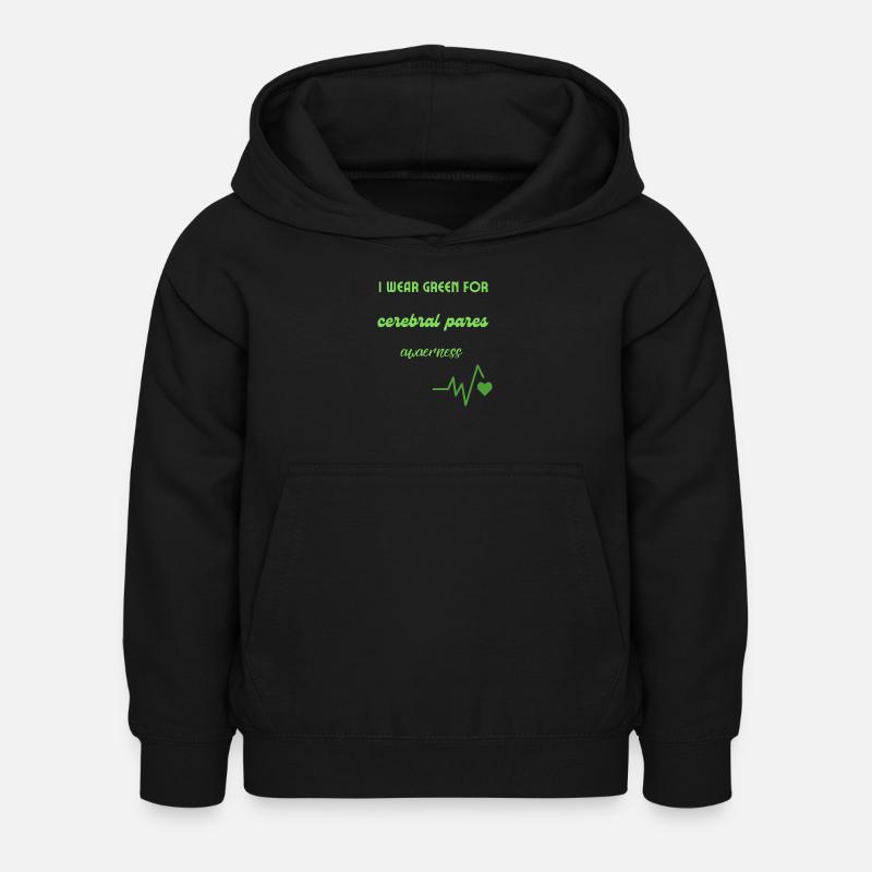 Conscience de la paralysie cérébrale - Sweat à capuche Enfant - noir