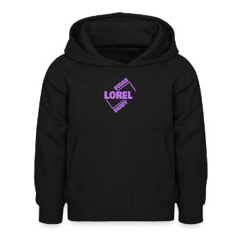 Sugardaddy Lorel - Kinder Hoodie - Schwarz - Vorne - AI Model Kid Female (0cm)