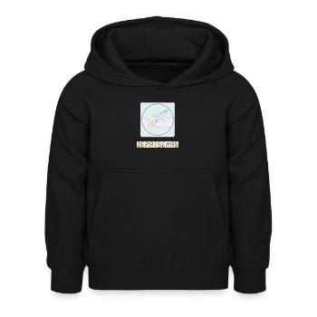 departure - Kids Hoodie - black - Front - AI Model Kid Female (0cm)