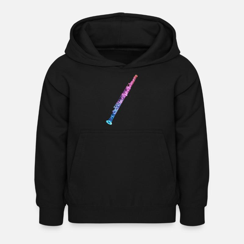 Flûte traversière - Sweat à capuche Enfant - noir