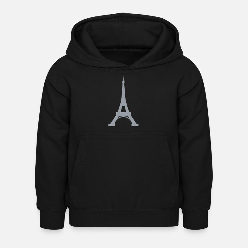 Tour Eiffel - Sweat à capuche Enfant - noir