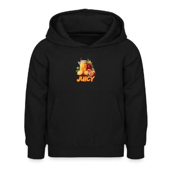 Frische Zitrusfrüchte Saftige Sommerfrüchte - Kinder Hoodie - Schwarz - Vorne - AI Model Kid Female (0cm)
