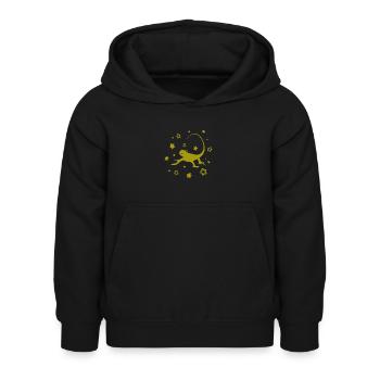Salamandre - Animal amphibien - Sweat à capuche Enfant - noir - Devant - AI Model Kid Female (0cm)