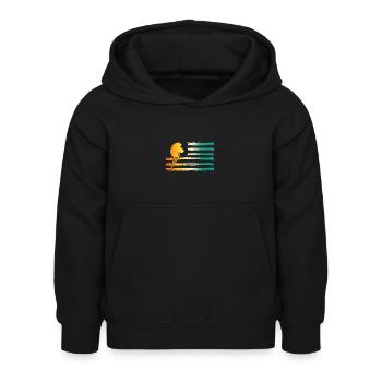 Hobby Horse Hobby Horsing - Kids Hoodie - black - Front - AI Model Kid Female (0cm)