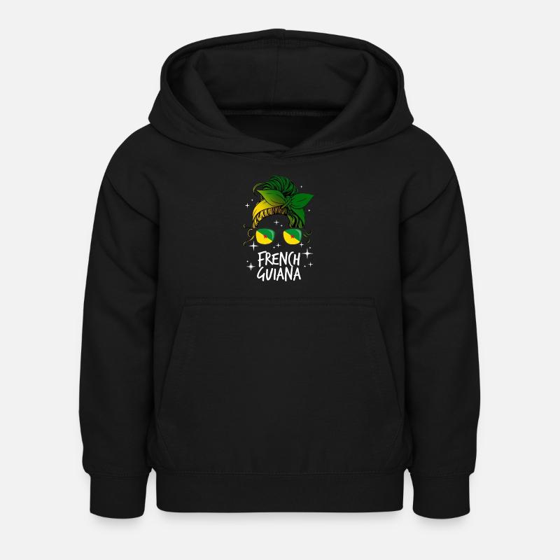 Guyane française - Sweat à capuche Enfant - noir