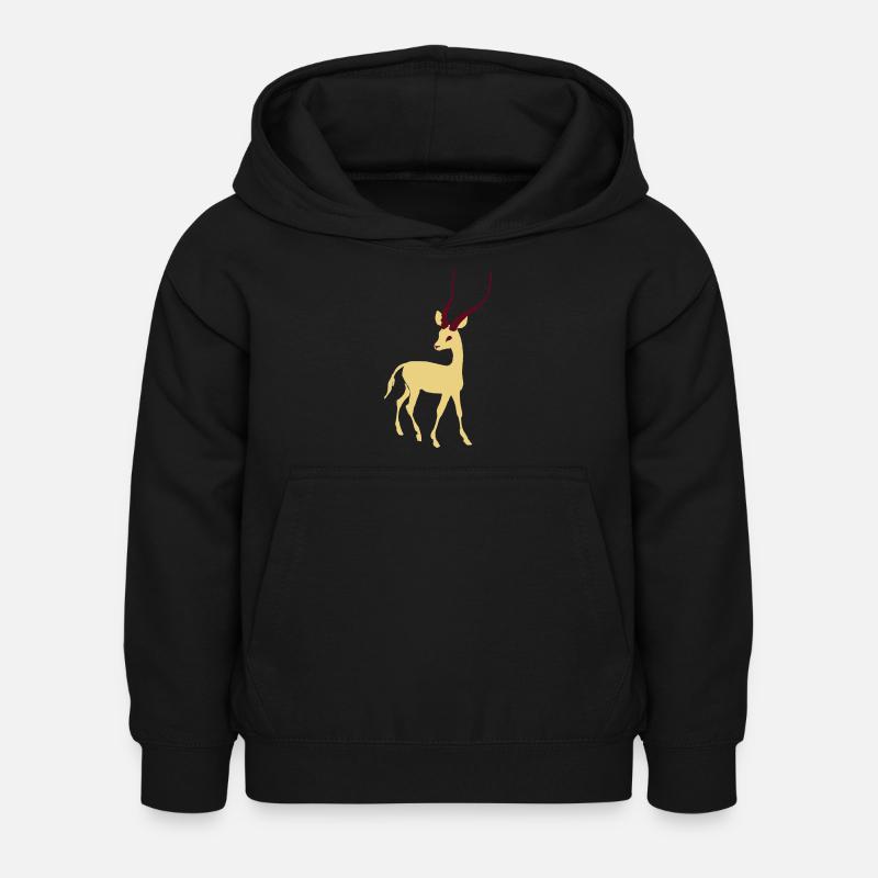 Gazelle - Kinder Hoodie - Schwarz
