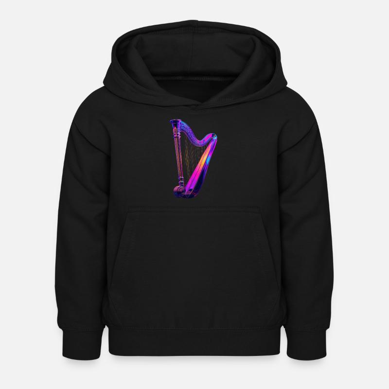 Harpe - Sweat à capuche Enfant - noir