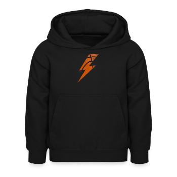 Energetic Basketball Blitz - Kids Hoodie - black - Front - AI Model Kid Female (0cm)
