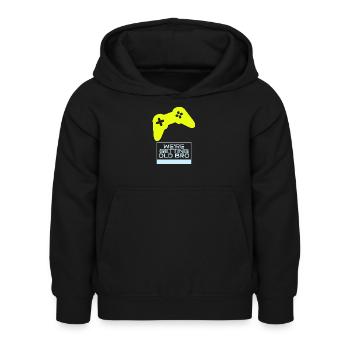 Gamer Nostalgie: On Vieillit - Sweat à capuche Enfant - noir - Devant - AI Model Kid Female (0cm)