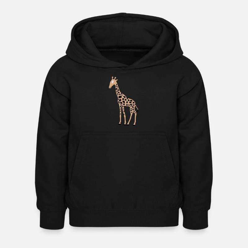 Giraffa - Sweat à capuche Enfant - noir