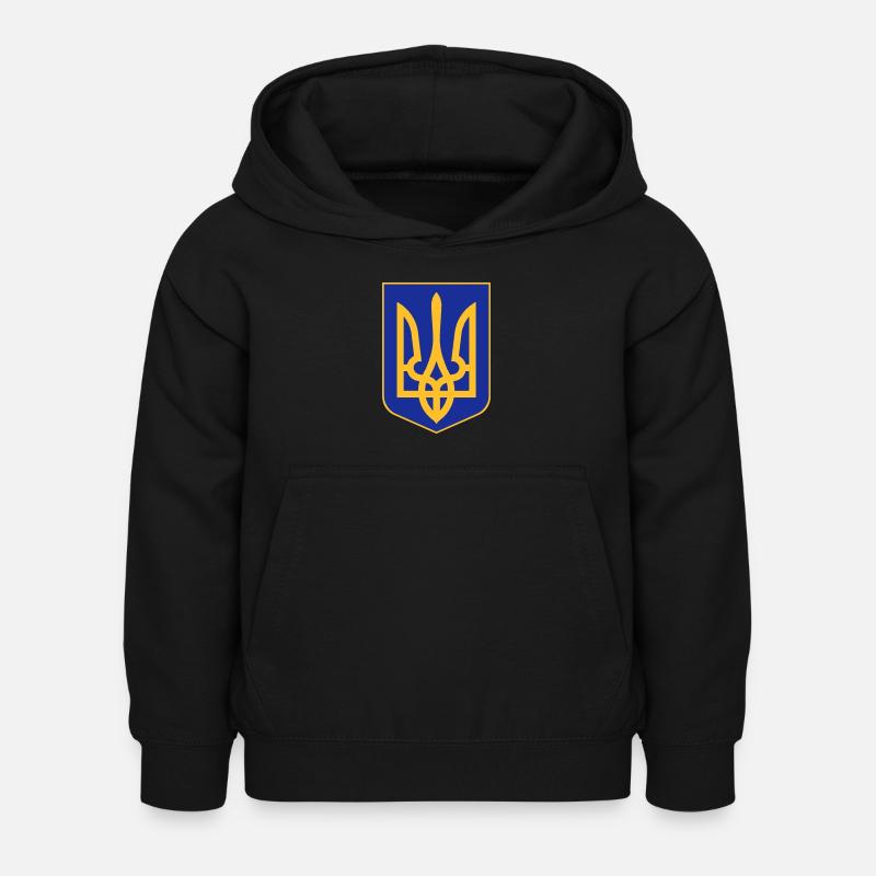 Ukraine - Kinder Hoodie - Schwarz