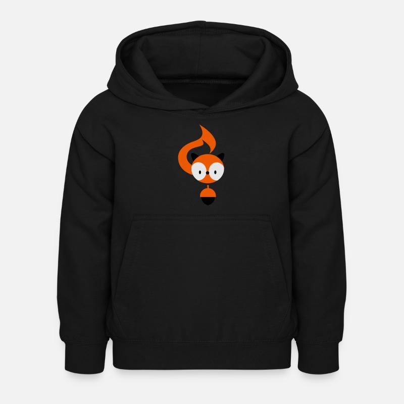 eichhoernchen_3f - Kids Hoodie - black