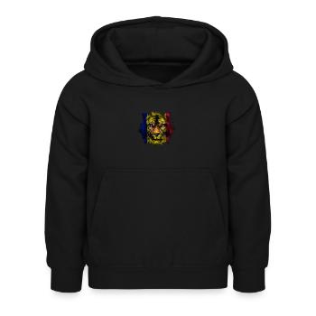 Andorra - Kinder Hoodie - Schwarz - Vorne - AI Model Kid Female (0cm)