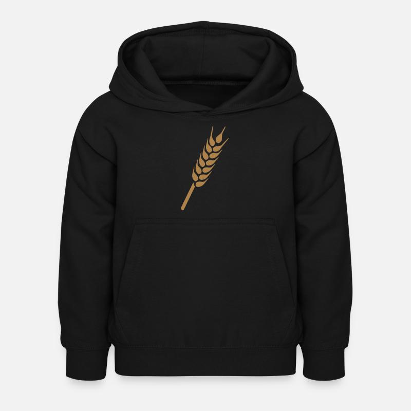 Weizen - Kinder Hoodie - Schwarz