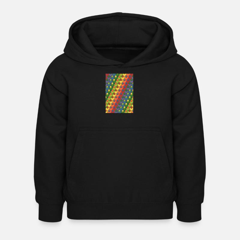 Large gradient - Kids Hoodie - black