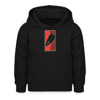 Eishockey Hockey sur glace - Sweat à capuche Enfant - noir - Devant - AI Model Kid Female (0cm)