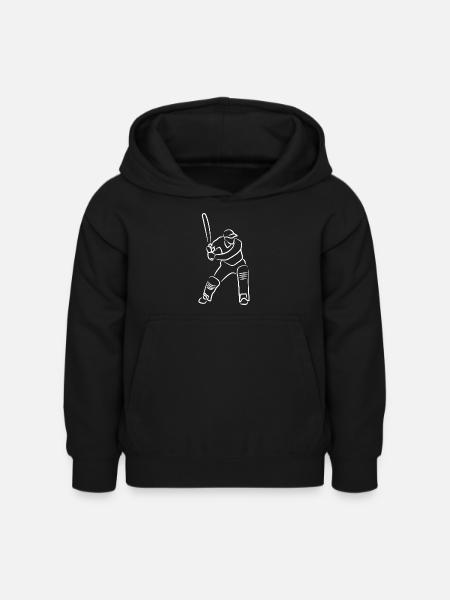 Cricket Junge - Kinder Hoodie - Schwarz