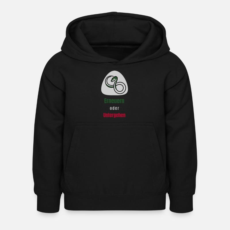 Erneuern oder Untergehen - Kinder Hoodie - Schwarz