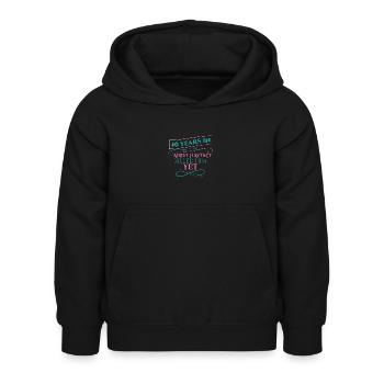 40 ans plus tard, je ne l’ai pas encore tué - Sweat à capuche Enfant - noir - Devant - AI Model Kid Female (0cm)