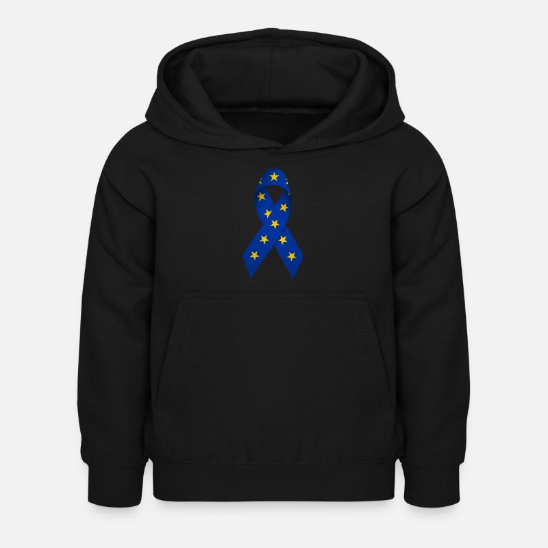 Bow Europe Flag Design Cadeau - Sweat à capuche Enfant - noir