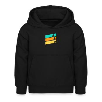 Eishockeyspieler Eishockey - Kinder Hoodie - Schwarz - Vorne - AI Model Kid Female (0cm)
