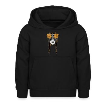 Fighter - Kids Hoodie - black - Front - AI Model Kid Female (0cm)