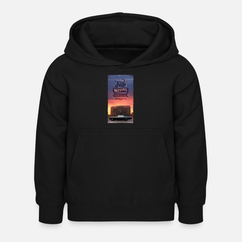 Keep Moving Forward - Kids Hoodie - black