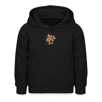Vierter Juli Nationalfarben Nationalfeiertag USA - Kinder Hoodie - Schwarz - Vorne - AI Model Kid Female (0cm)