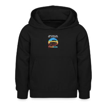 Bateau ponton Bateau Bateaux - Sweat à capuche Enfant - noir - Devant - AI Model Kid Female (0cm)