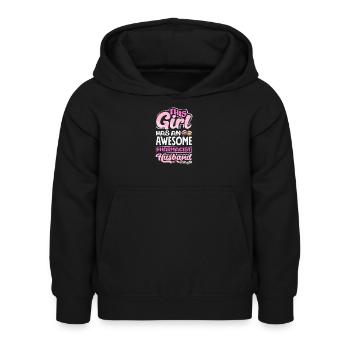 Dieses Mädchen Hat Einen Großartigen - Kinder Hoodie - Schwarz - Vorne - AI Model Kid Female (0cm)