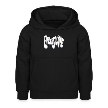 Amour sans fin - Sweat à capuche Enfant - noir - Devant - AI Model Kid Female (0cm)