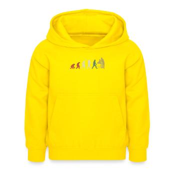Vétérinaire Évolution cadeau pour Les Vétérinaires - Sweat à capuche Enfant - jaune - Devant - AI Model Kid Female (0cm)