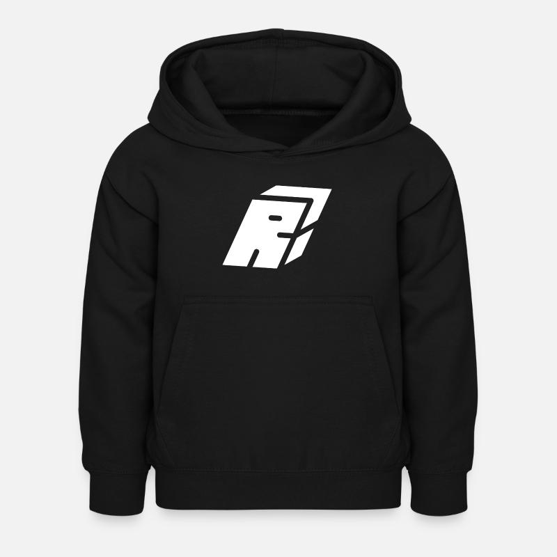 Lettre R du résumé - Sweat à capuche Enfant - noir