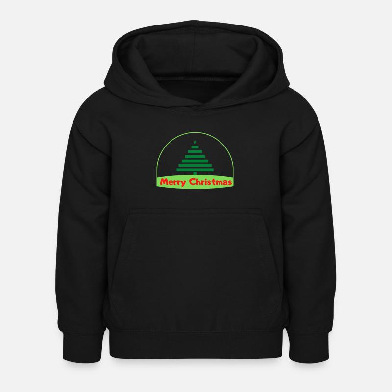 Merry Cristmas - Sweat à capuche Enfant - noir