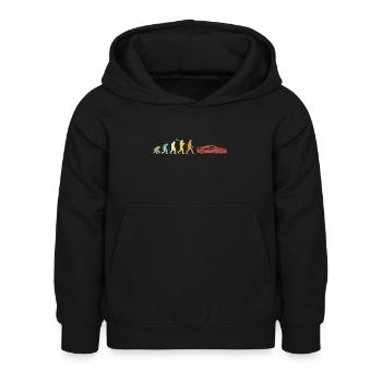 Auto De Sport Evolution - Kinder Hoodie - Schwarz - Vorne - AI Model Kid Female (0cm)