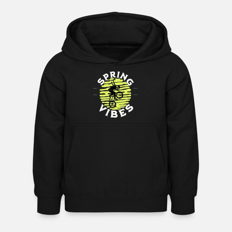 Spring vibes - Kids Hoodie - black