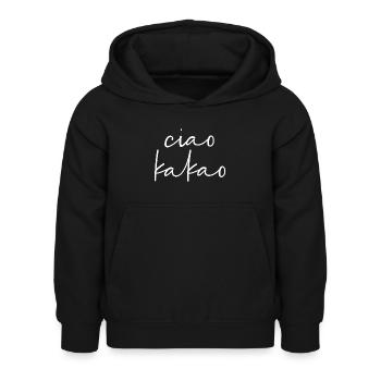 Ciao Kakao - Kinder Hoodie - Schwarz - Vorne - AI Model Kid Female (0cm)