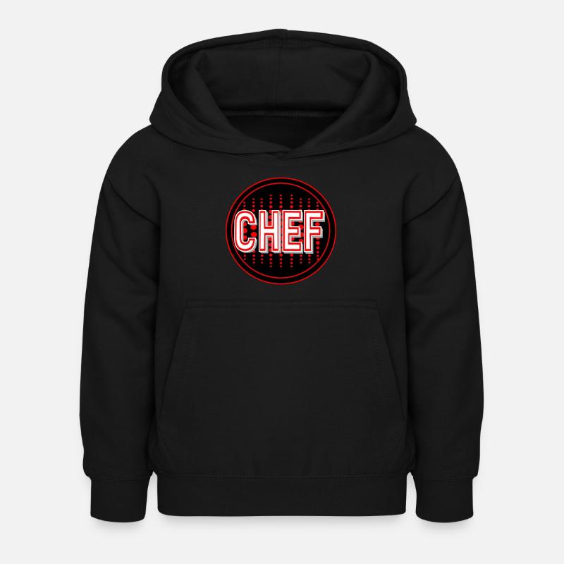 Chef avec un beau parcours - Sweat à capuche Enfant - noir