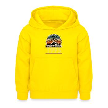 1995 - Sweat à capuche Enfant - jaune - Devant - AI Model Kid Female (0cm)