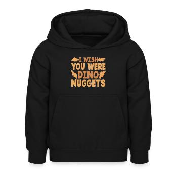 Nuggets de poulet - Drôle de pépite de dinosaure Meme - Sweat à capuche Enfant - noir - Devant - AI Model Kid Female (0cm)