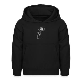 Non - Sweat à capuche Enfant - noir - Devant - AI Model Kid Female (0cm)