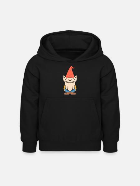 Zwerg - Kinder Hoodie - Schwarz